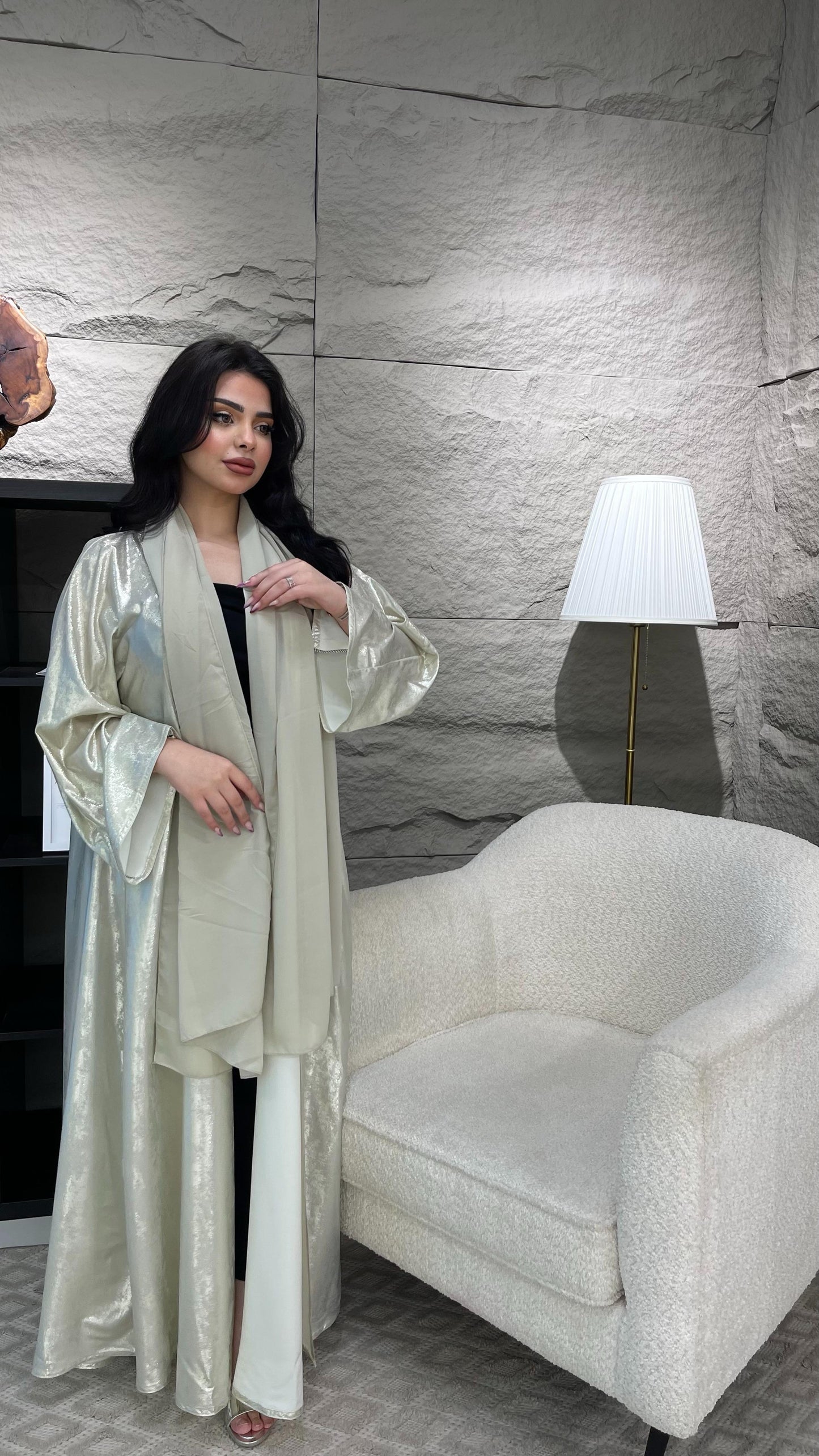 Aurora Metallic Shimmer Abaya