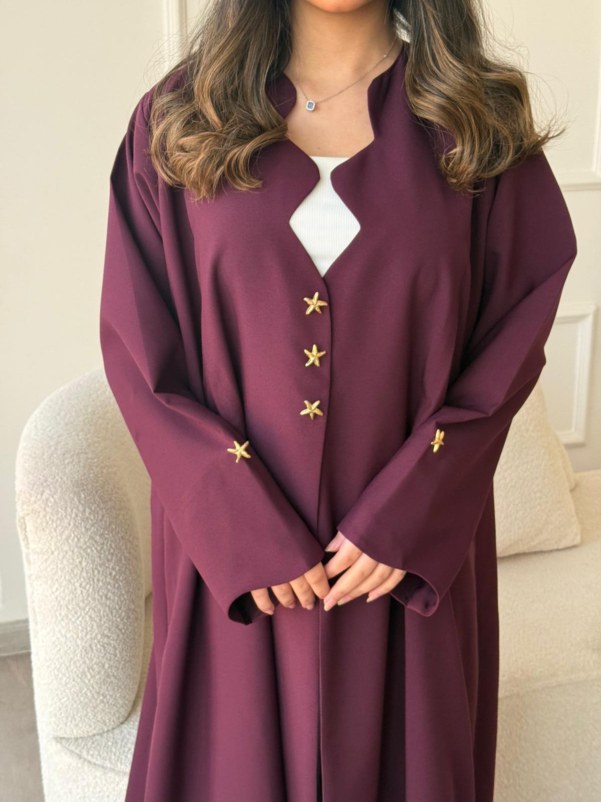 Deep Burgundy with Gold Star